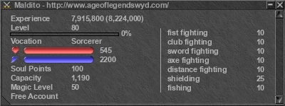 Signature for player Maldito