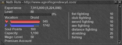 Signature for player Nath Ruts