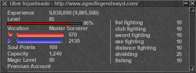 Signature for player Uber Injustisado