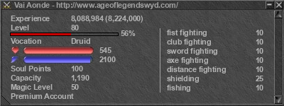 Signature for player Vai Aonde